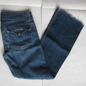 Hudson Flare Raw Hem Jeans With British 